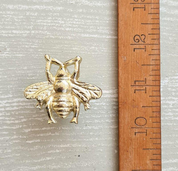 Knob Cupboard BEE Design Brass on Cast Antique Iron 28mm