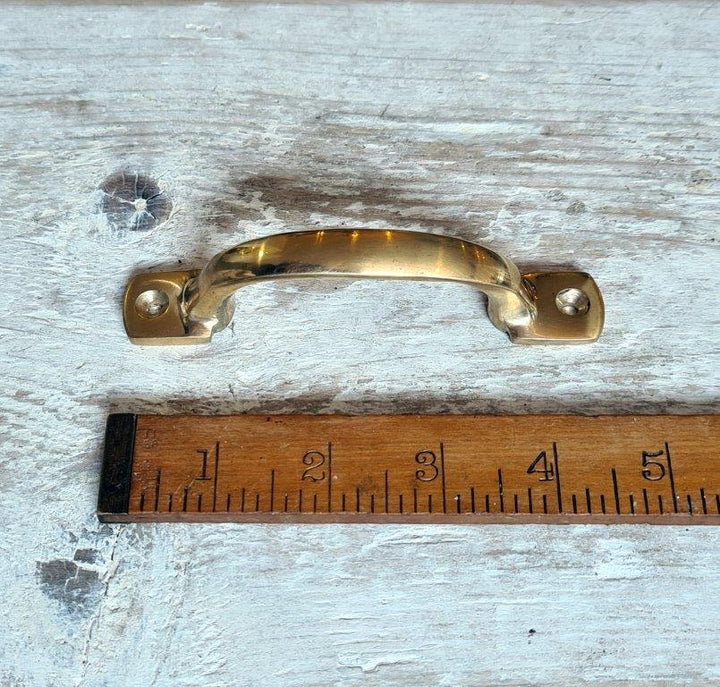 Square D Handle Solid Brass 120mm