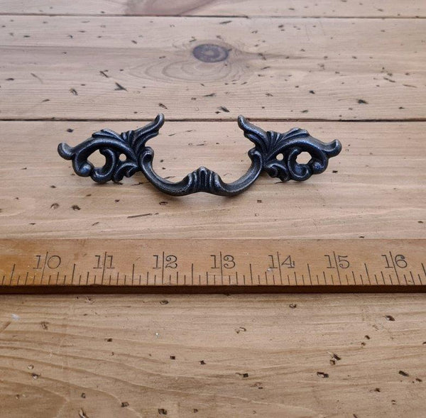 Cabinet Pull Handle VALENTINE Cast Antique Iron 140mm