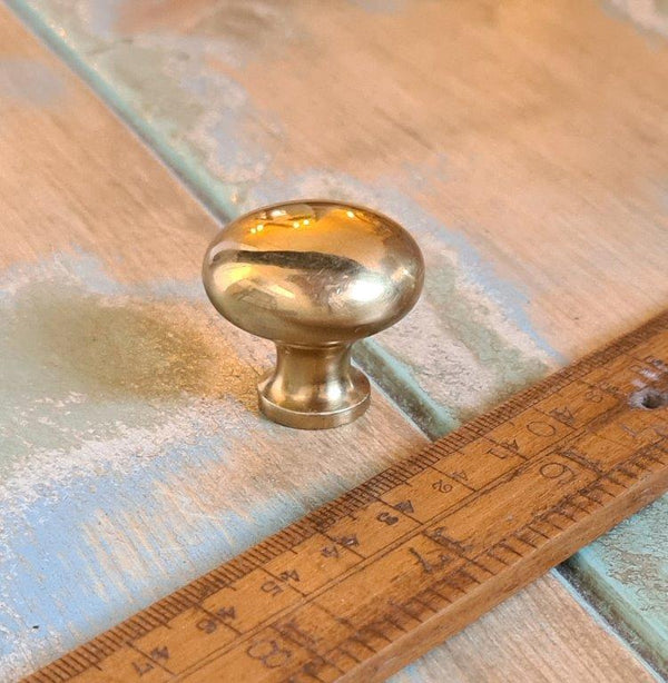 Knob Plain TERRANOVA Solid Brass 30mm