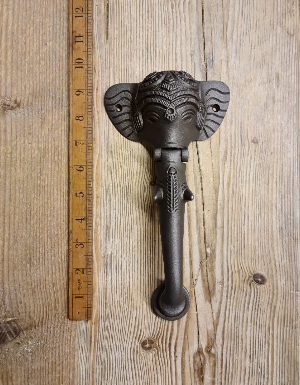 Door Knocker ELEPHANT Cast Iron M6 Thread 229mm x 127mm