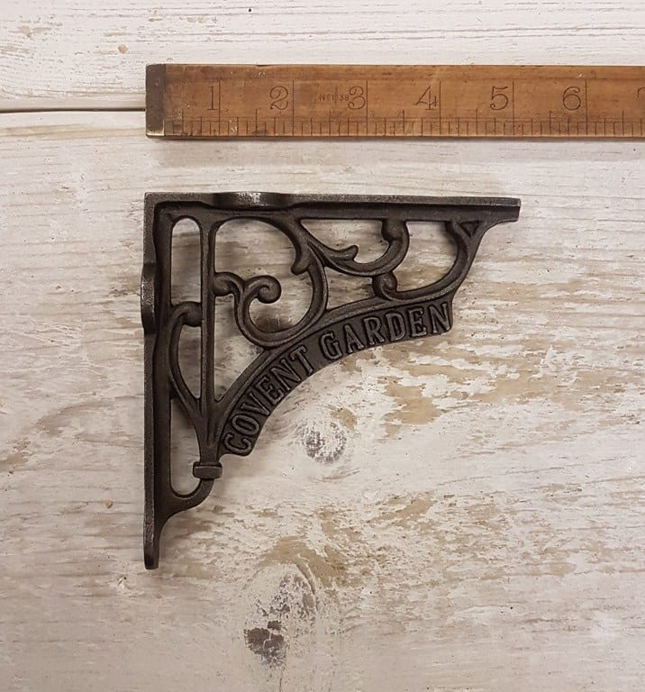 Shelf Bracket COVENT GARDEN Cast Antique Iron 125mm x 125mm