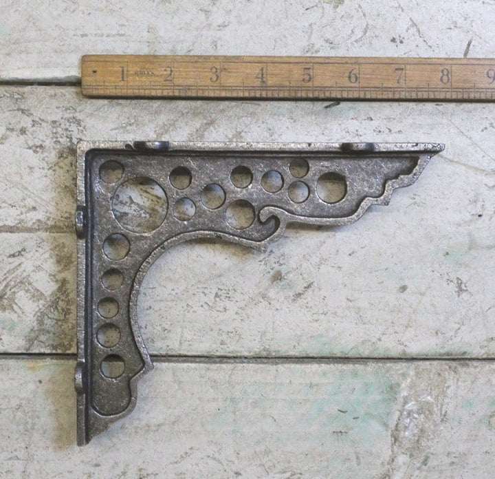 Shelf Bracket GUNSHOT Antique Iron 200mm x 170mm