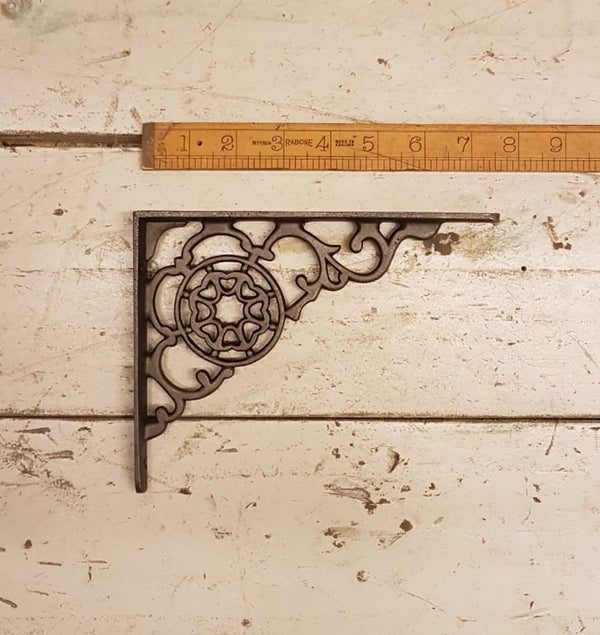 Shelf Bracket COBWEB Design Cast Antique Iron 152mm x 203mm