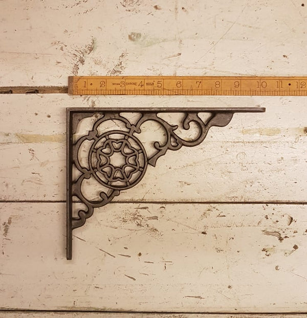 Shelf Bracket COBWEB Design Cast Antique Iron 203mm x 267mm