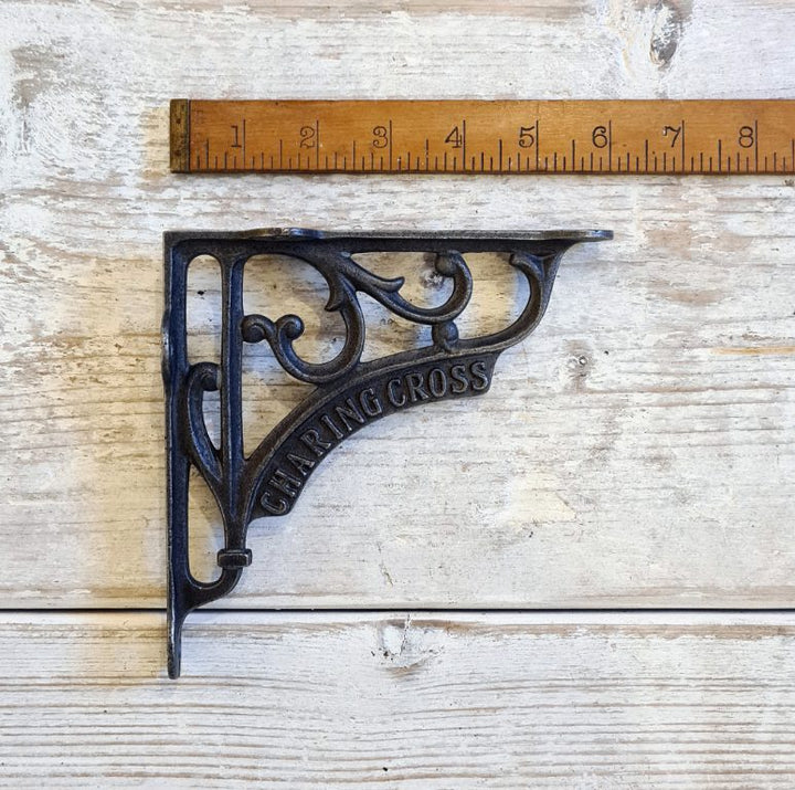 Shelf Bracket CHARING CROSS Heritage Cast Antique Iron 150mm X 150mm