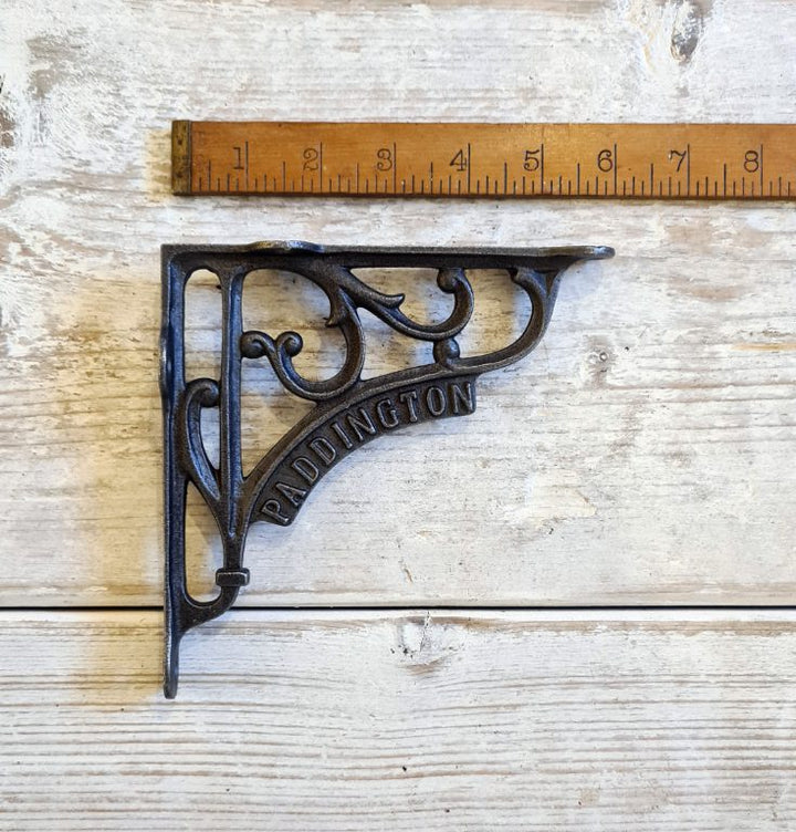 Shelf Bracket PADDINGTON Heritage Cast Antique Iron 150mm X 150mm