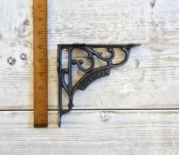 Shelf Bracket VICTORIA Heritage Cast Antique Iron 150mm  X 150mm