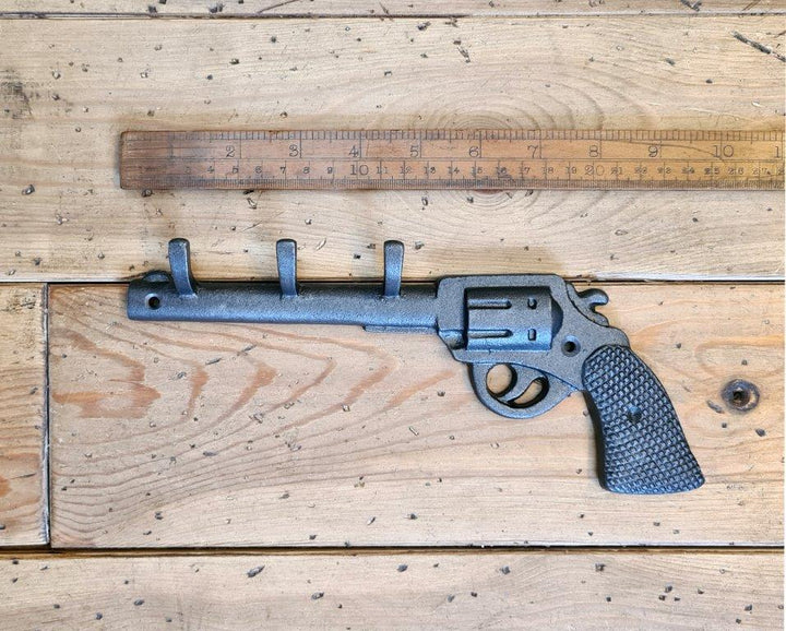 Coat Hook GUN RACK Antique Iron 245mm x 100mm High