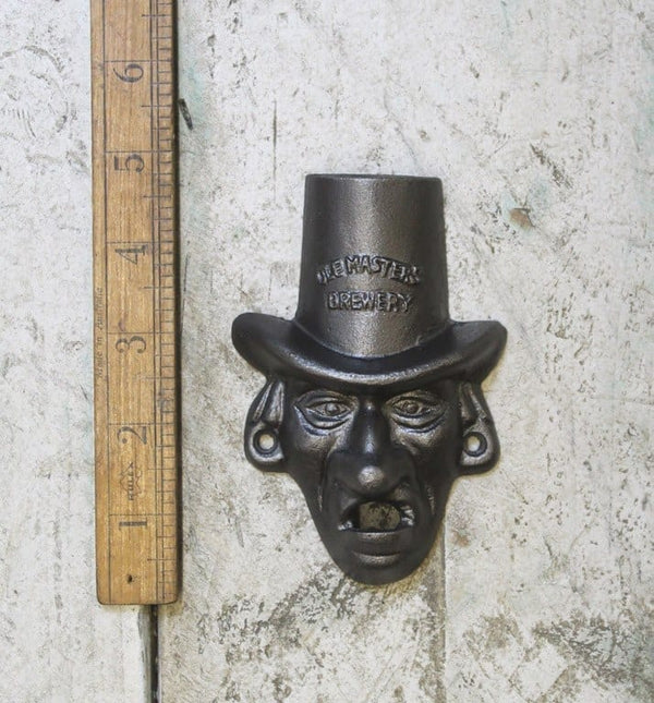 Bottle Opener Wall Mounted SCROOGE Cast Antique Iron