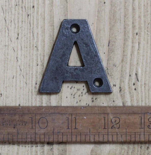 Cast Iron LETTER A Cast Antique Iron 50mm High