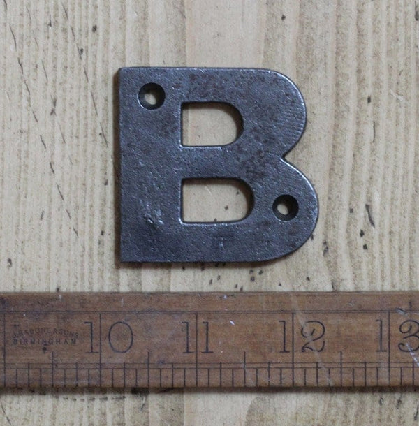 Cast Iron LETTER B Cast Antique Iron 50mm High