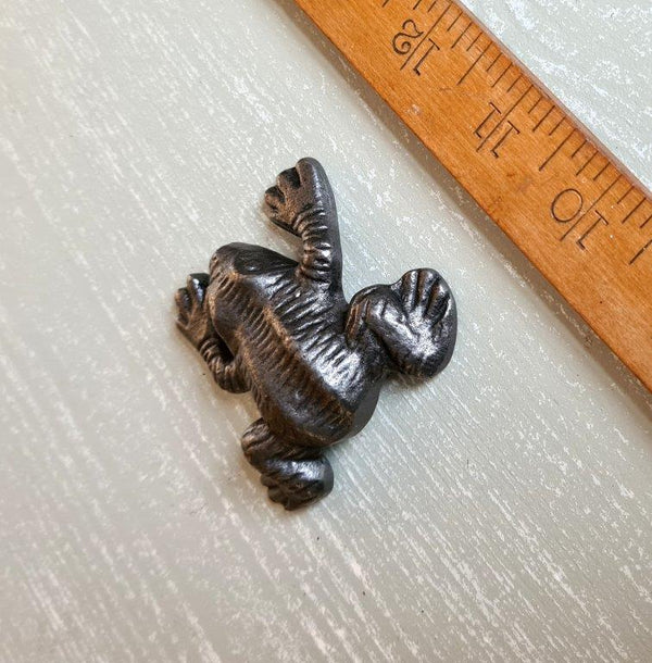 Paperweight Ornament FROG Cast Antique Iron 75mm