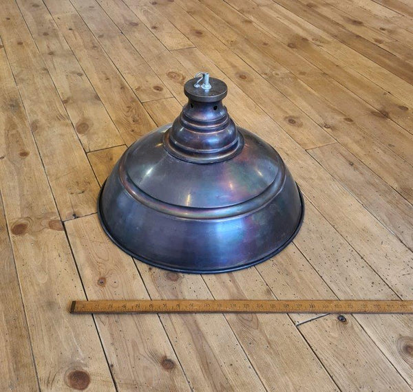 Pendant Hanging Light Shade HODGSON Antique Copper 500mm Diameter