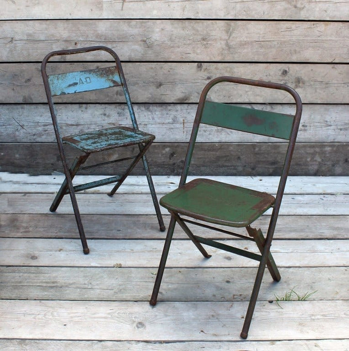 Folding Chairs Light Duty Restored Various colours