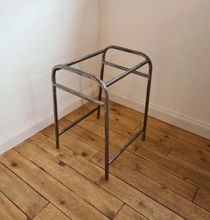 Stool Library Style ACADEMY Box Section Antique Iron 600mm