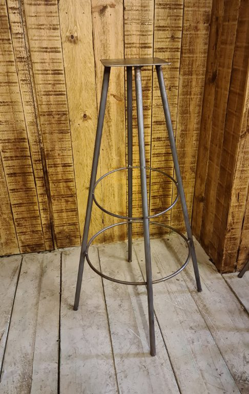 Stool SHELTON Circular 2 x Foot Rest 15mm Rod Ant Iron 750mm