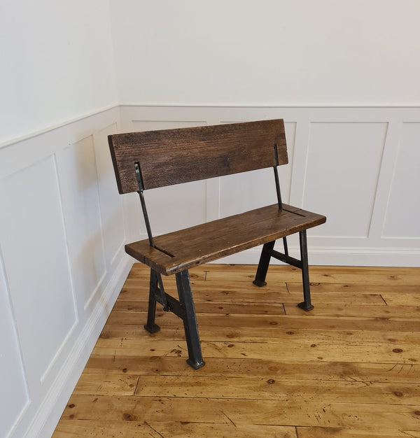 Platform Tram Bench complete with Timber Medium Brown Wax