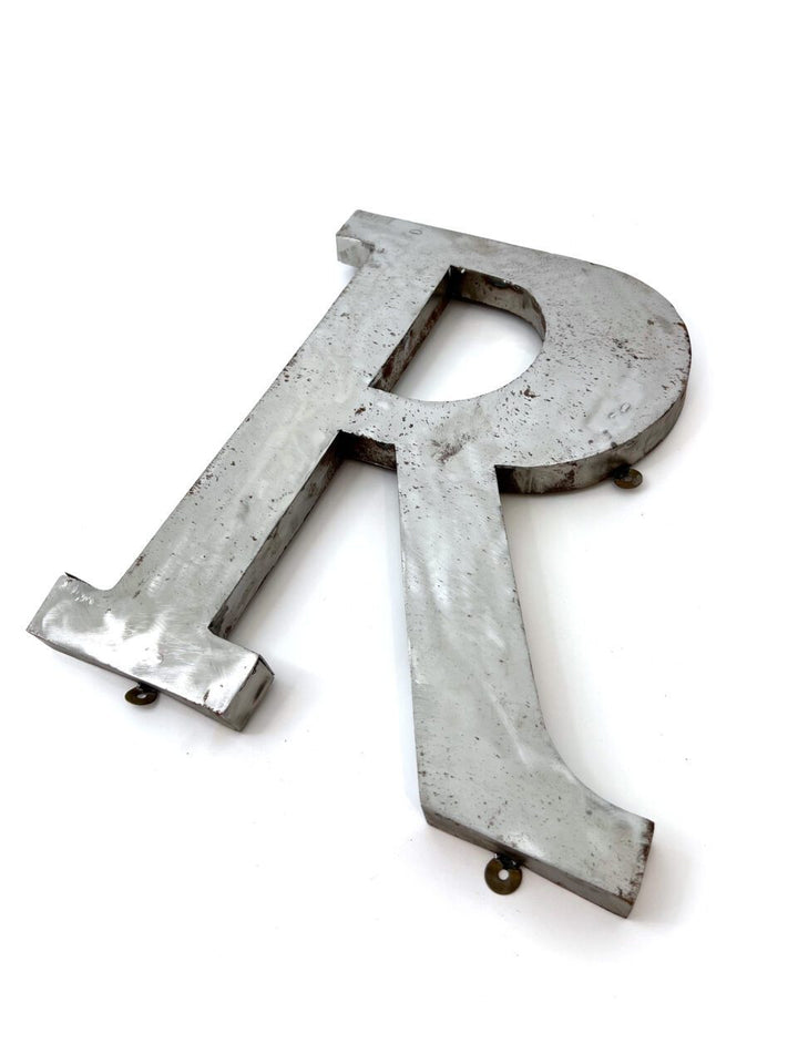 Wall Mounted Letter 'R' Antique Finish 400mm 16" High