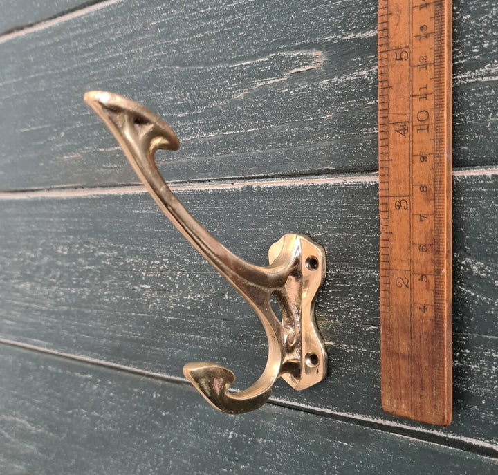 Hat Coat Hook MONROE Solid Brass 150mm